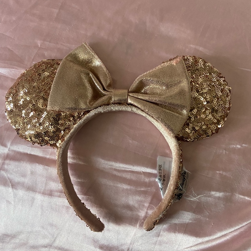 Rose Gold Sequin Disney Ears